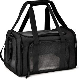 Lightweight TSA Approved Pet Carrier - 3 Entrances for Easy Access, Small Size